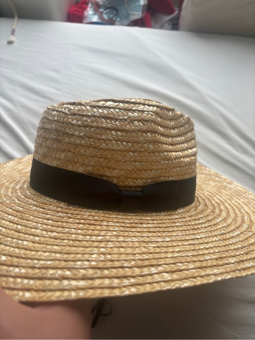 Lack Of Color Boater Regular Brim Natural Wheat Straw Hat size M - Picture 6 of 12